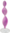Sternzeichenkerze Jungfrau lila-rosa